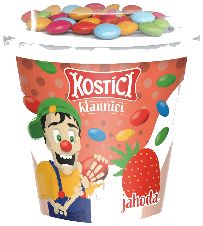 Kostíci Klauníci jogurt jahodový
