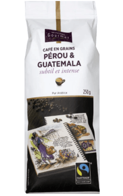 Monoprix Gourmet Zrnková káva Peru&Guatemala