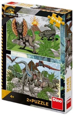 Dino Toys Jurský svět puzzle, 2x 48 dílků