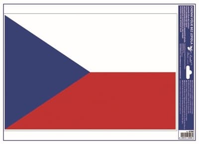 Anděl Přerov Okenní fólie Česká vlajka