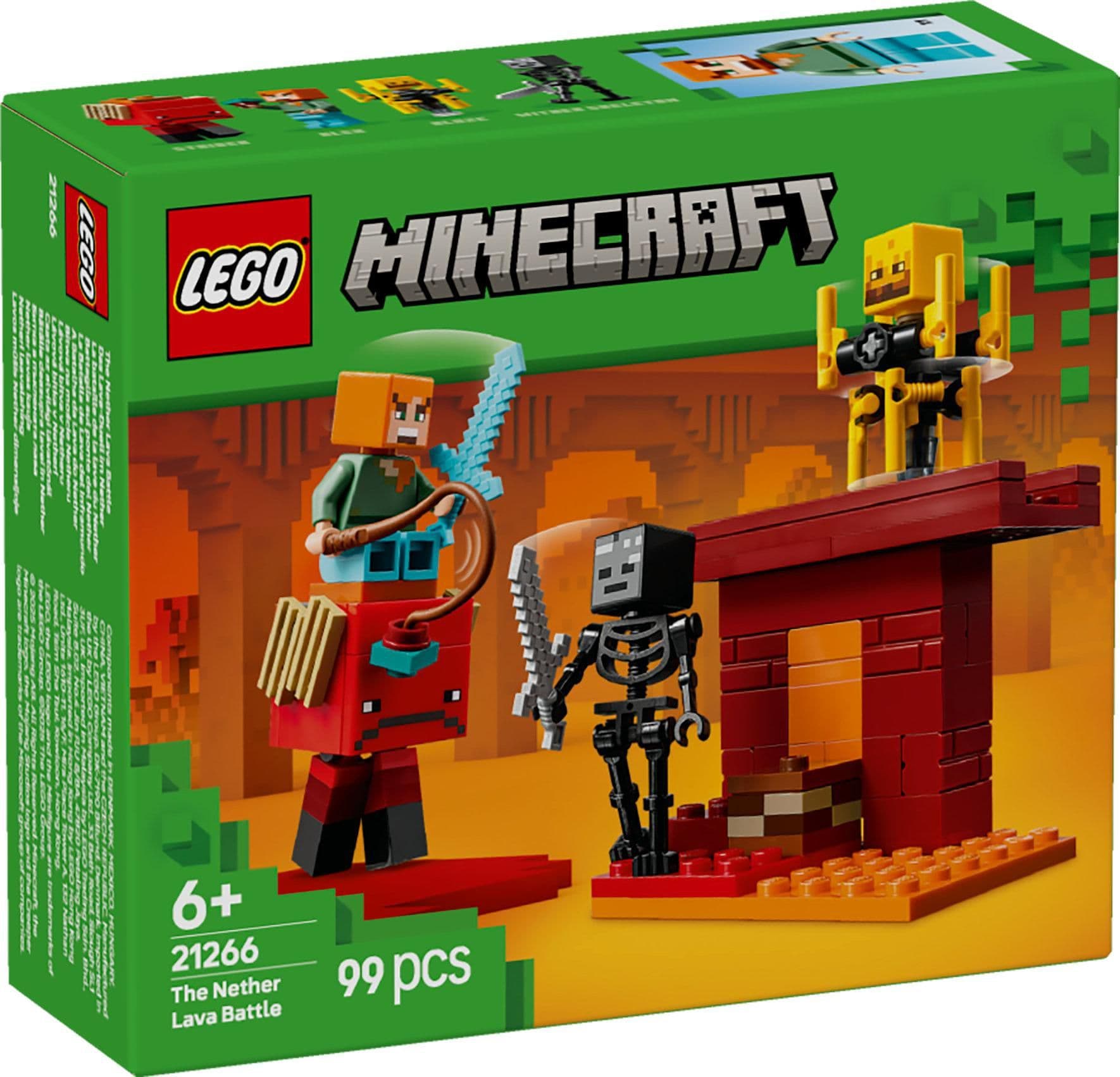 LEGO® Minecraft21266 Lávová bitva v Netheru