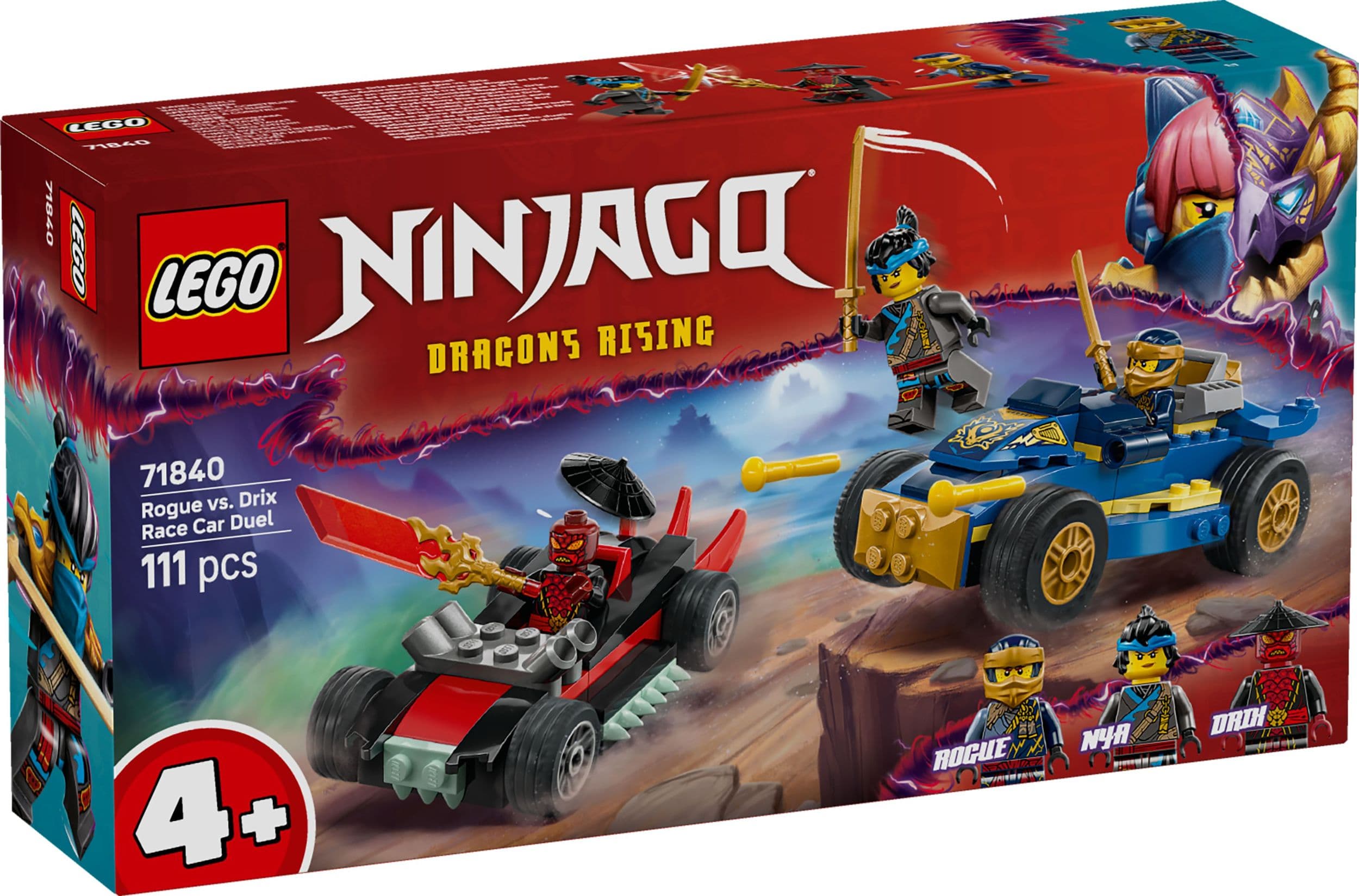 LEGO® Ninjago 71840 Rogue vs. Drix a souboj se závodními auty