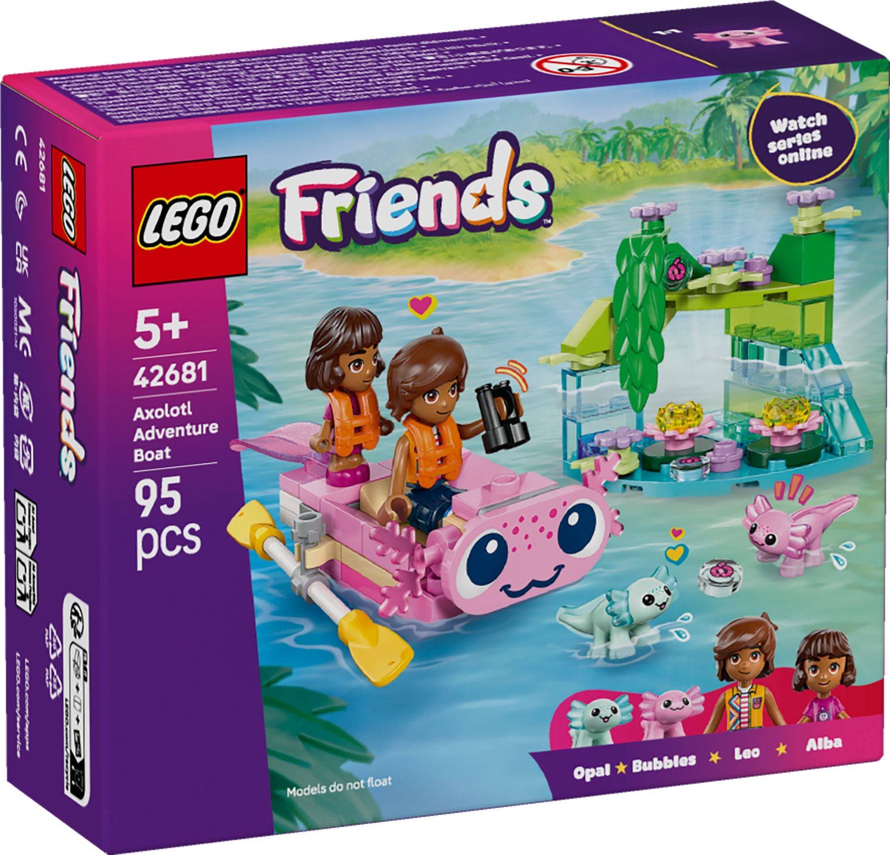 LEGO® Friends 42681 Dobrodružný člun s axolotly