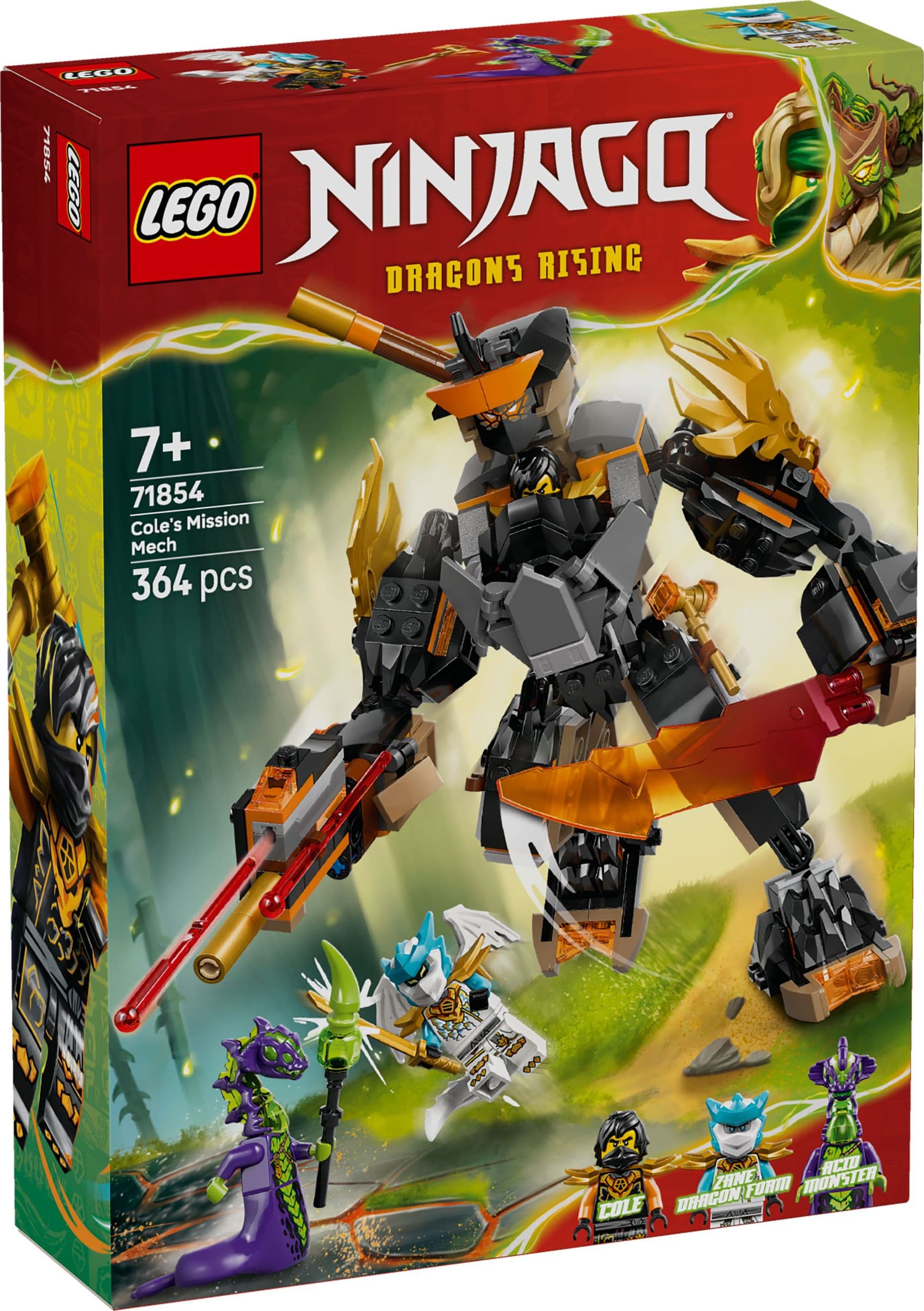 LEGO® NINJAGO® 71854 Coleův expediční robot a dračí Zane