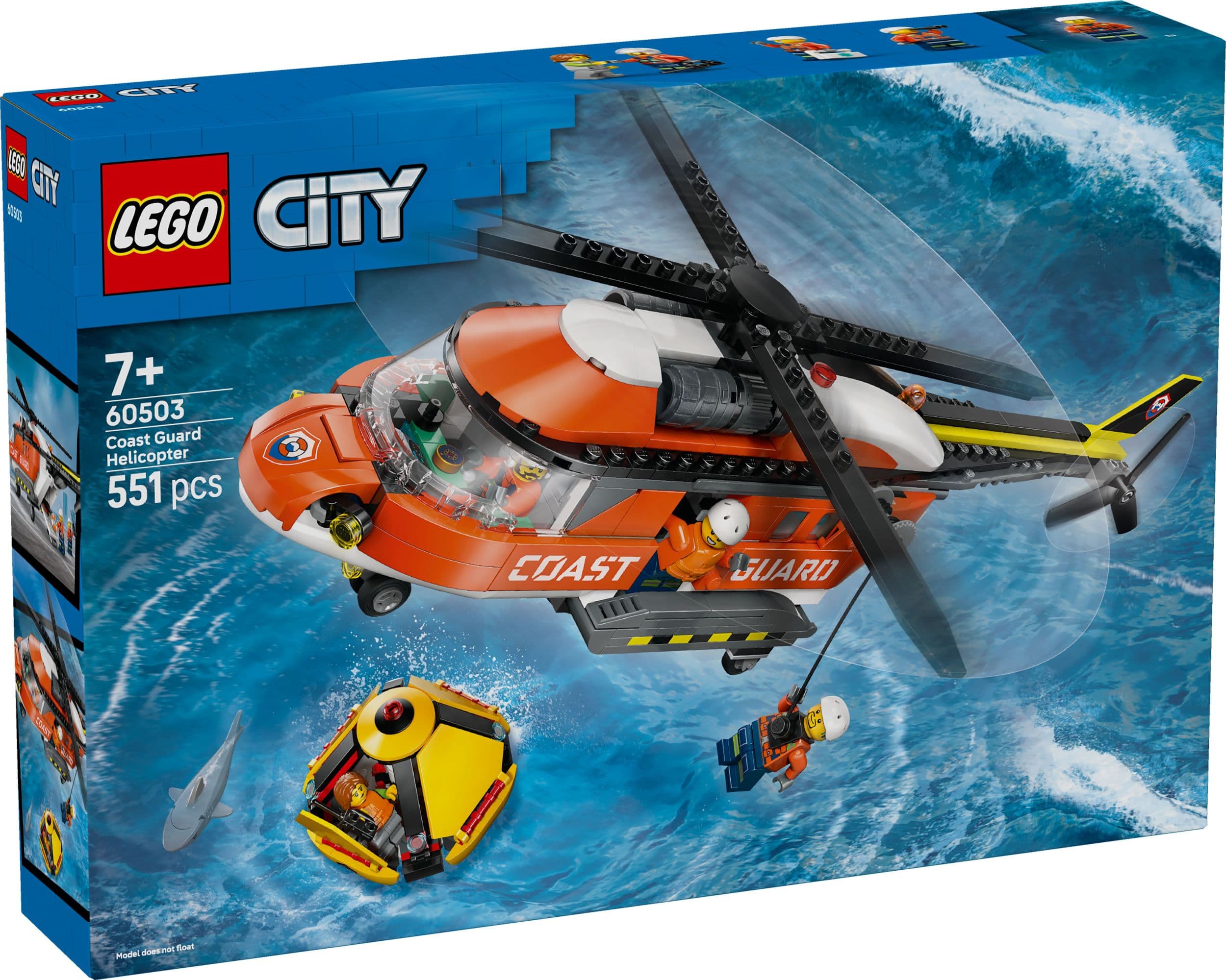 LEGO® City 60503 Helikoptéra pobřežní hlídky