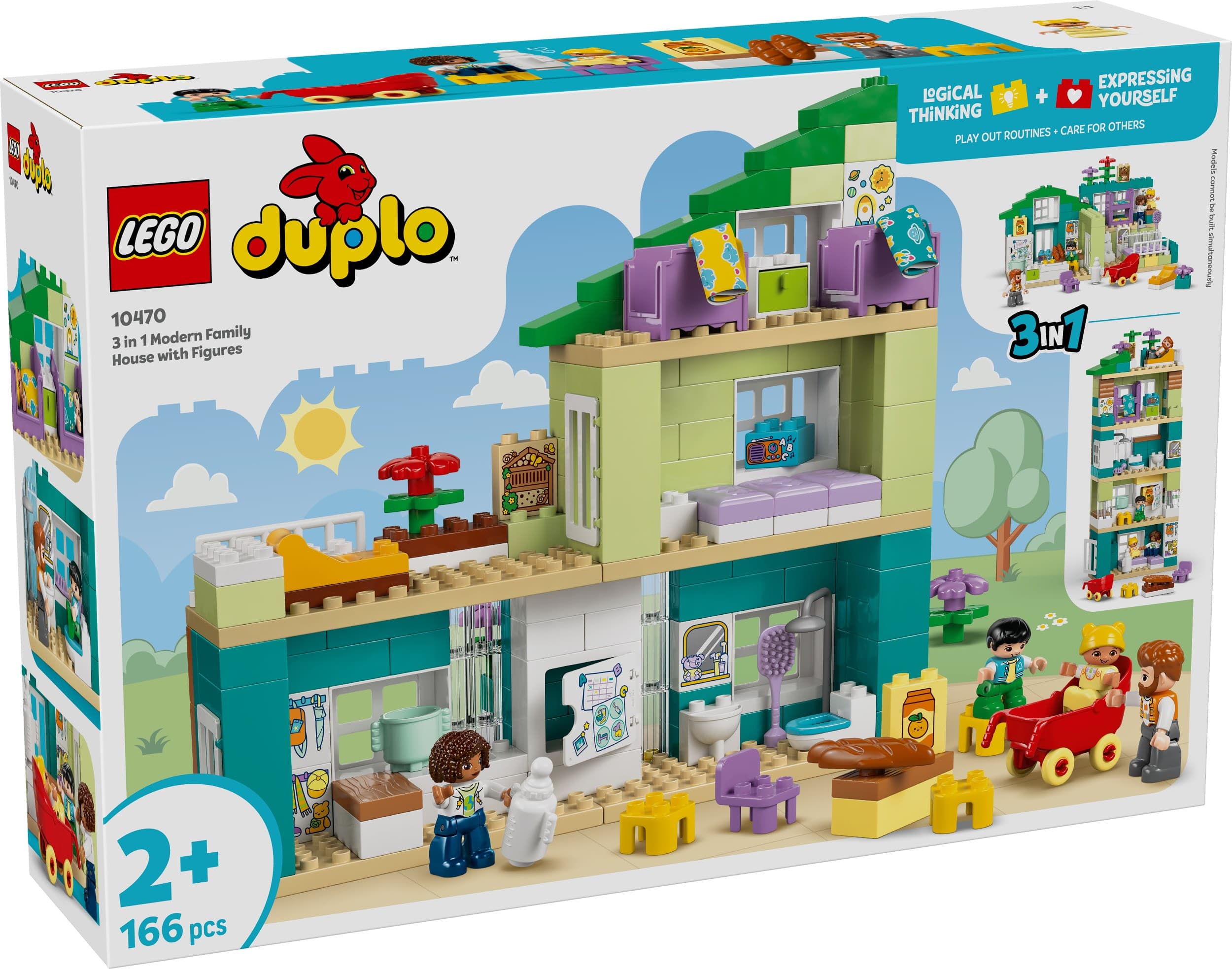 LEGO® DUPLO® 10470 Moderní rodinný dům 3 v 1 s figurkami