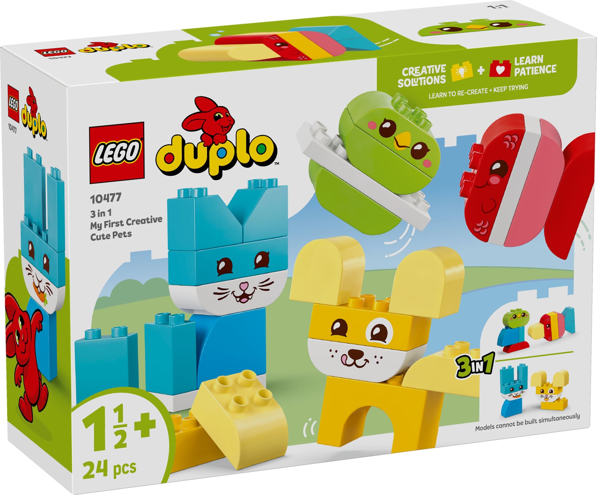 LEGO® DUPLO® 10477 Roztomilí kreativní mazlíčci 3 v 1