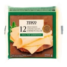 Tavený sýr s emmentalerem plátkový 12 x 16,67g (200g)