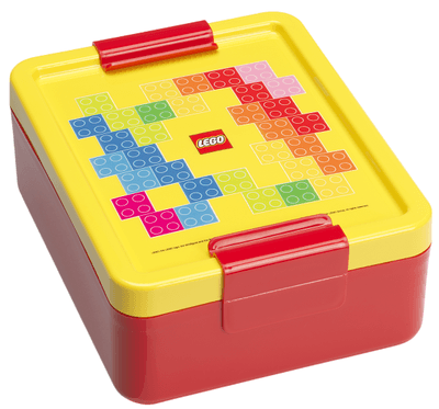 LEGO® Brick box na svačinu - červená/žlutá