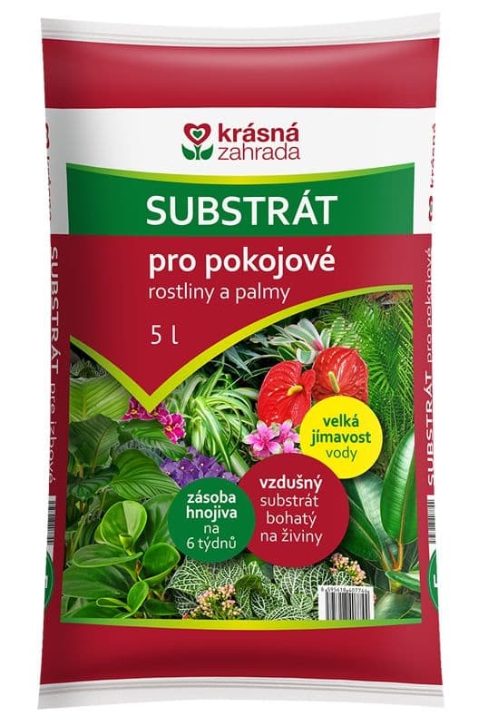 Krásná zahrada Substrát pro pokojové rostliny a palmy 5 l