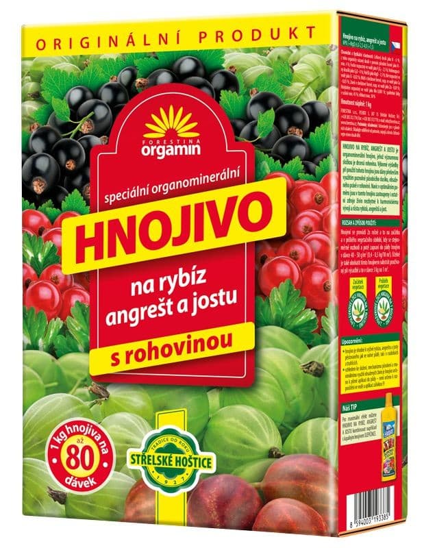 Orgamin Hnojivo na rybíz, angrešt a jostu 1 kg