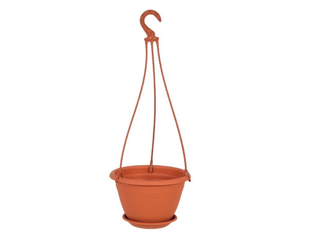 Květník závěsný GALICIA plastový terakota d25cm