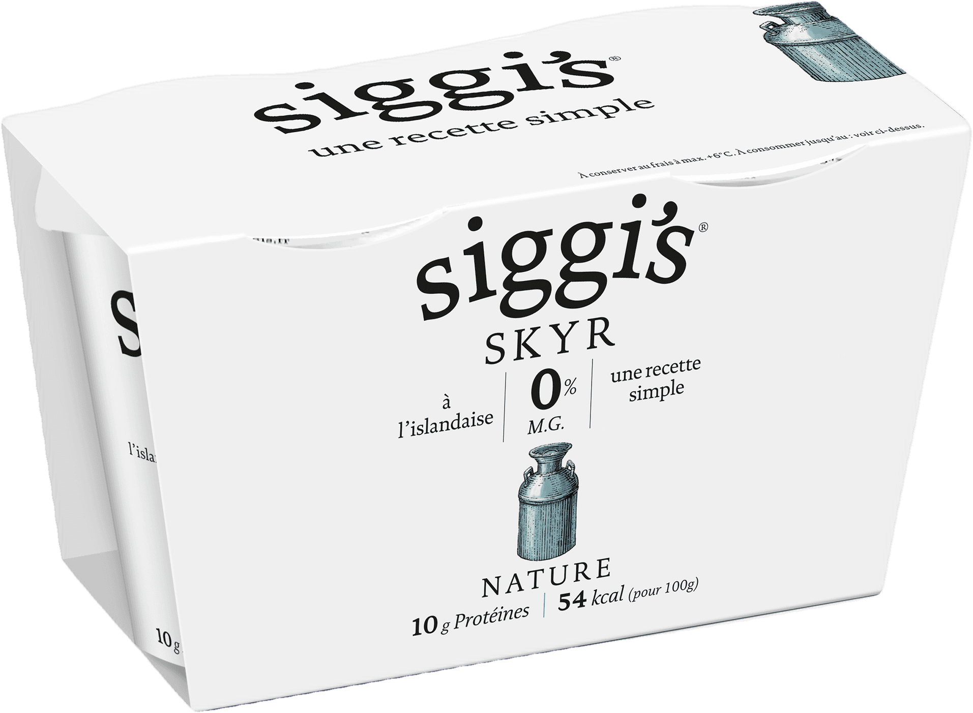 Siggi's Skyr 0% natur bílý 2×140 g