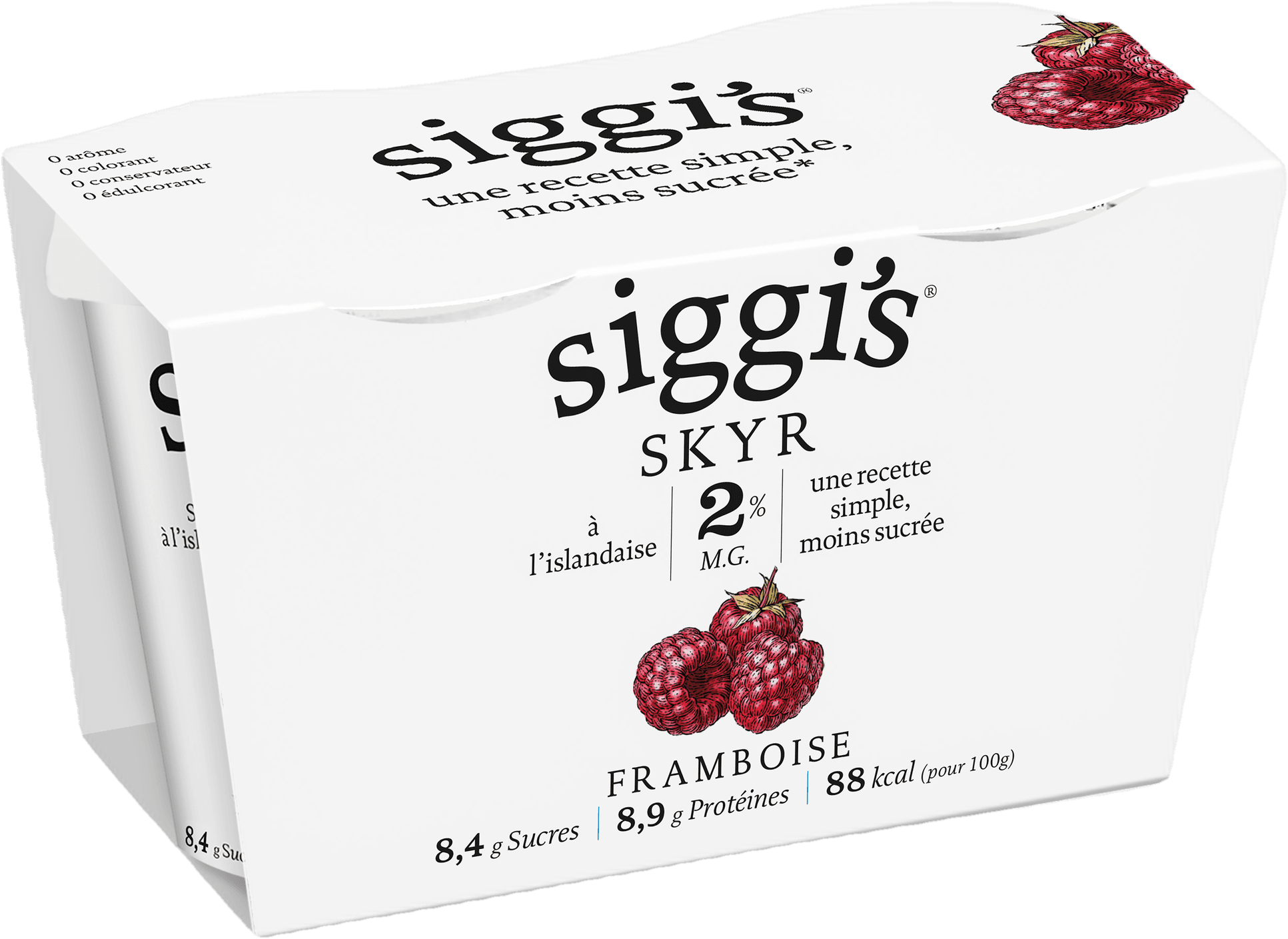 Siggi's Skyr 2% malina 2×140 g