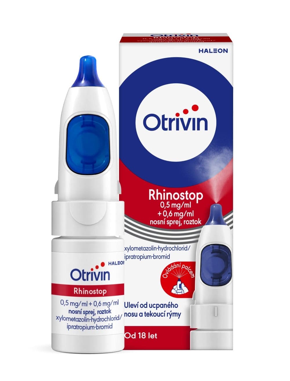 OTRIVIN RHINOSTOP 0,5MG/ML+0,6MG/ML Nosní sprej, roztok 1X10ML+PUMPA II