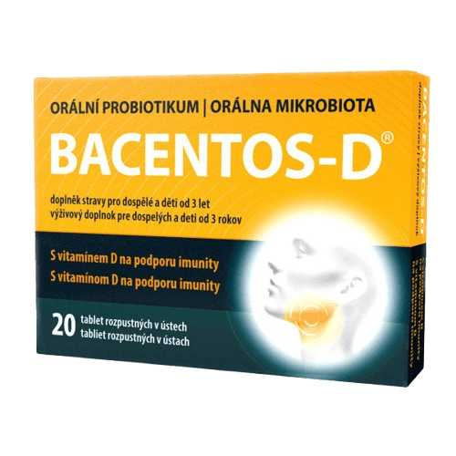 BACENTOS-D orální probiotikum tbl.20