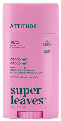 Attitude Přírodní deodorant Super leaves - kokos & lesní plody