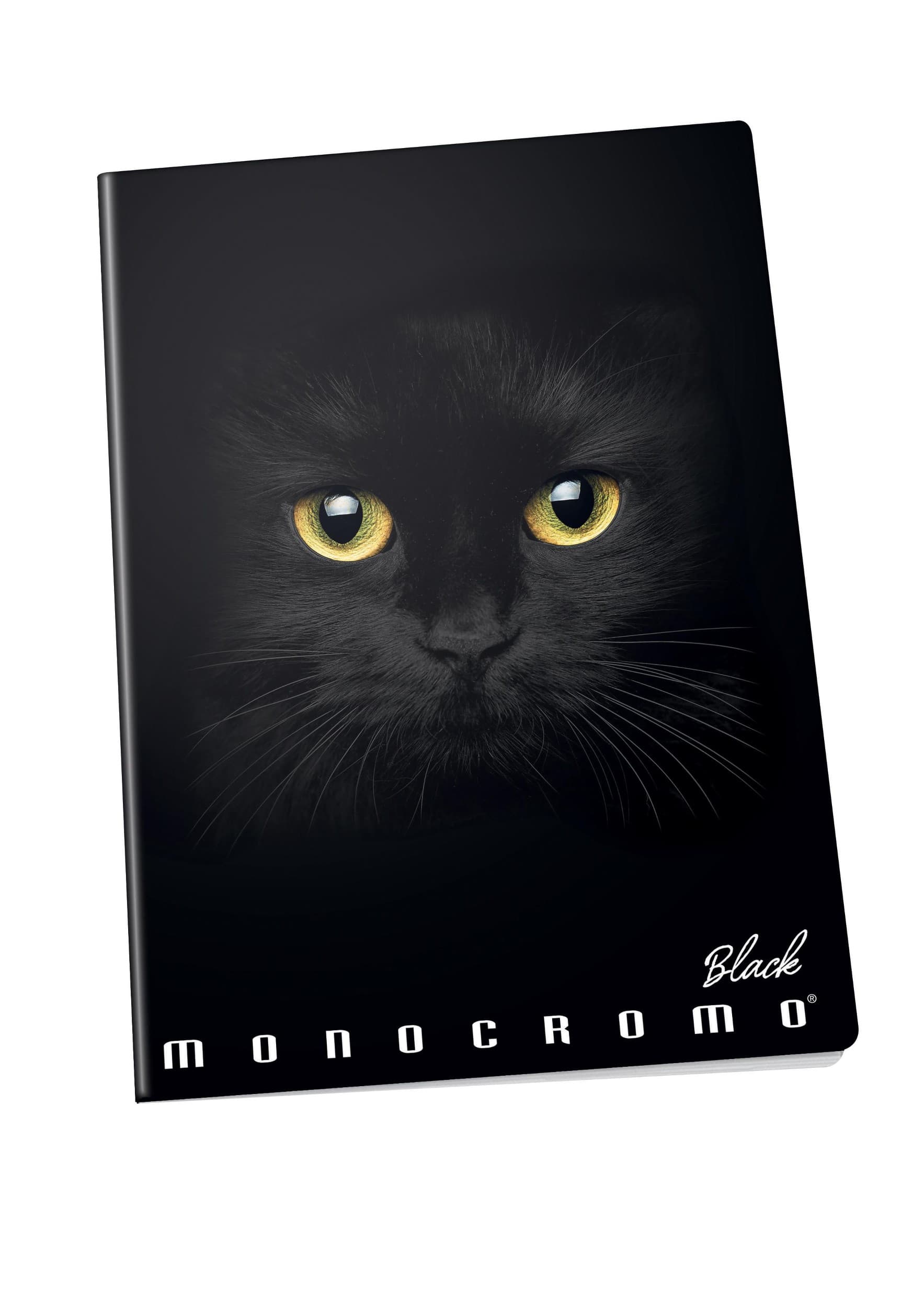 Školní sešit šitý A5 lin PIGNA Monocromo Black 1 ks, různé motivy