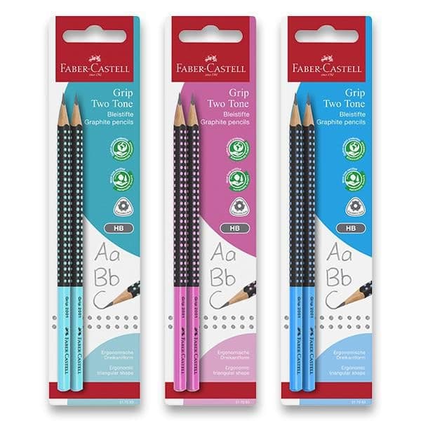 Faber Castell Grafitová tužka Grip Two Tone HB 2ks, mix