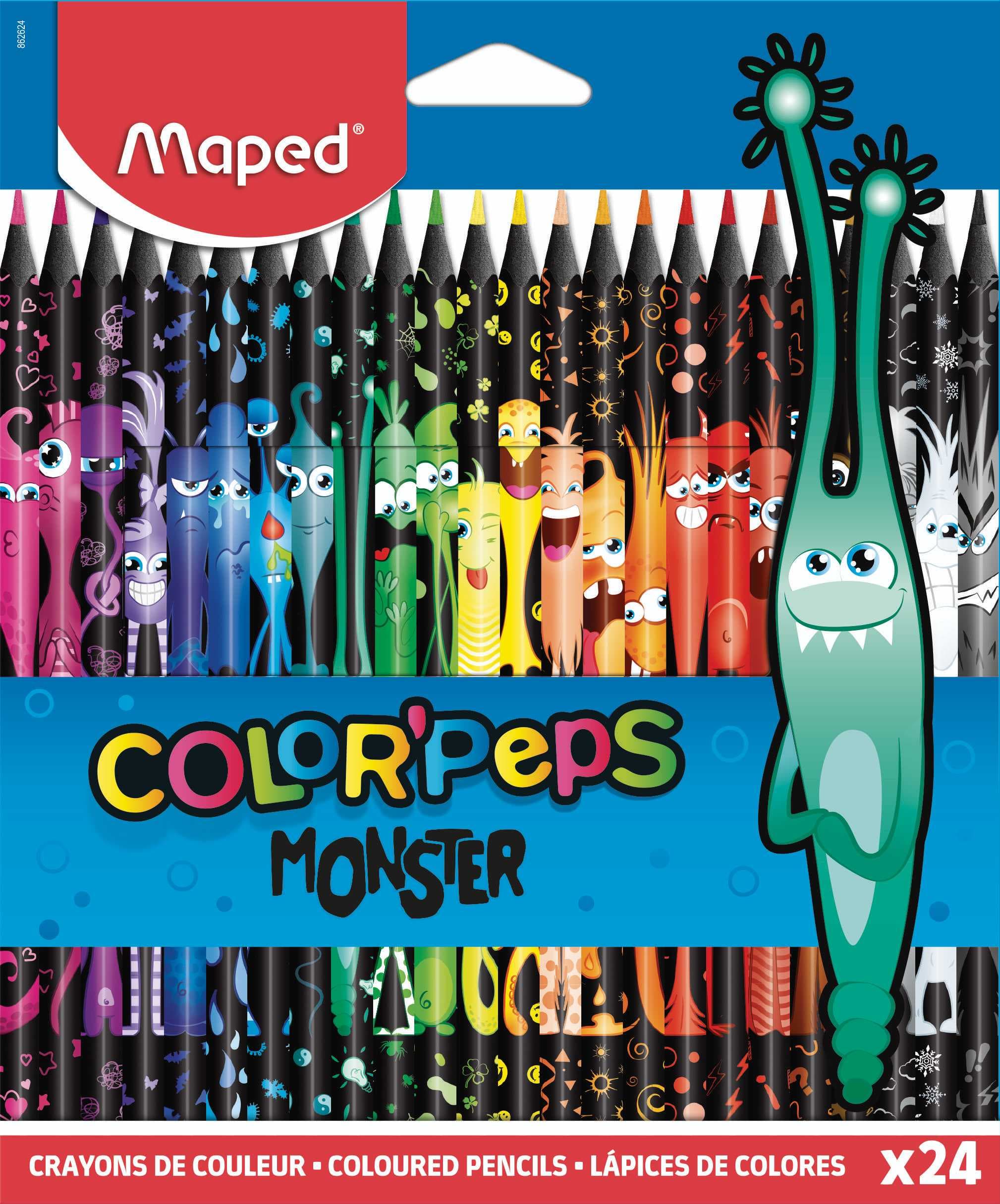 Maped Bezdřevé pastelky Color´Peps Monster 24 ks