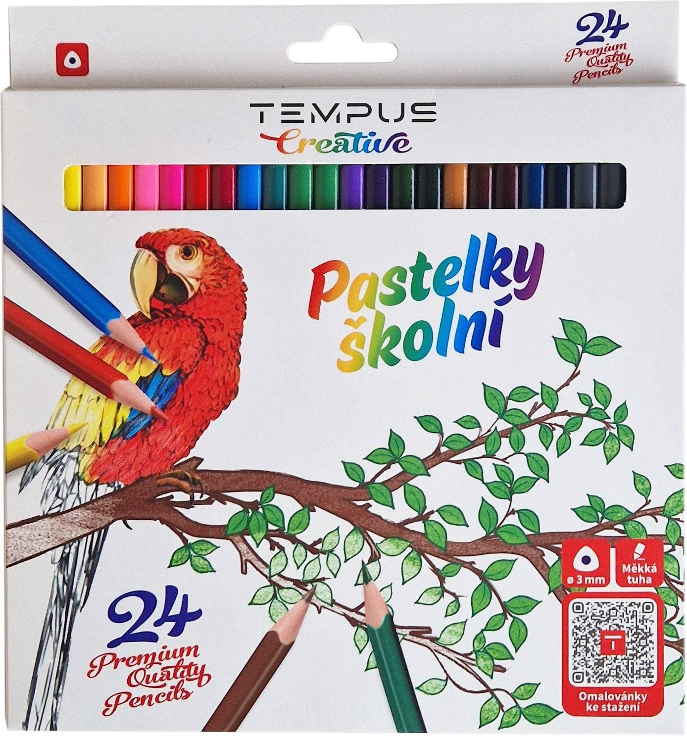 Tempus Pastelky trojhranné 24 ks