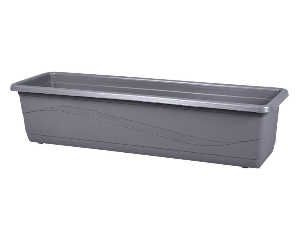 Truhlík LOBELIA MODERN plastový matný, šedý 40cm