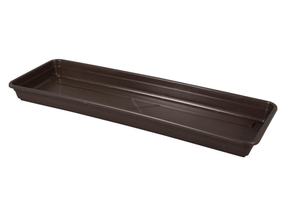 Podmiska pod truhlík Lobelia 40 cm Hnědá