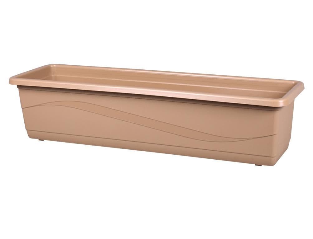 Truhlík LOBELIA MODERN plastový sv.hnědý mat 50cm