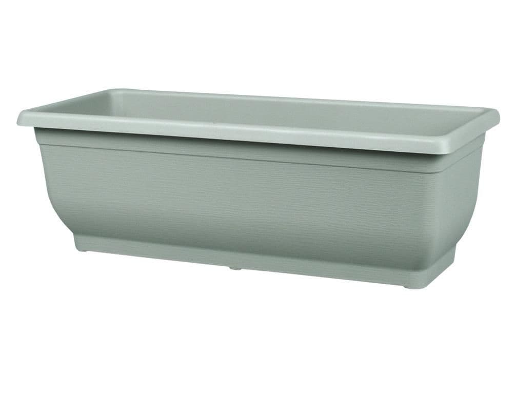 Truhlík samozavlažovací TORENIE MODERN 50cm světle zelený matný