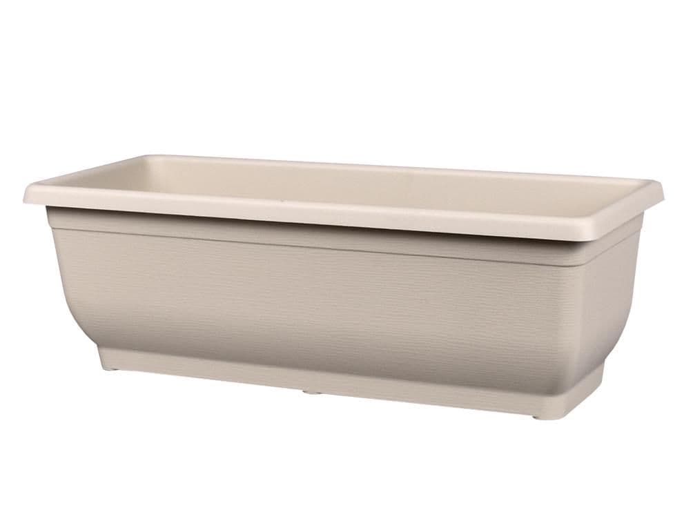 Truhlík samozavlažovací TORENIE MODERN 60cm tmavě béžový matný