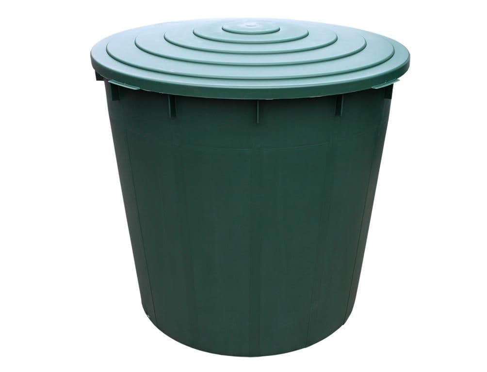 Barel s ventilem a víkem zelený 300l