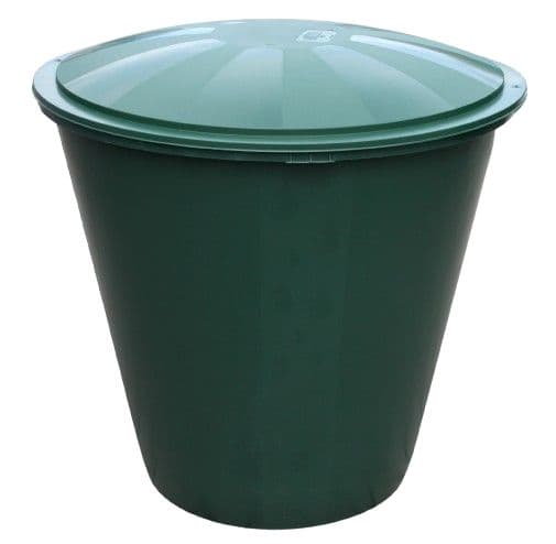 Barel s ventilem a víkem zelený 210l