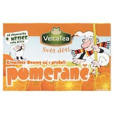 VeltaTea Svět dětí Křemílkův ovocný čaj s příchutí pomeranč 20 x 2g (40g)