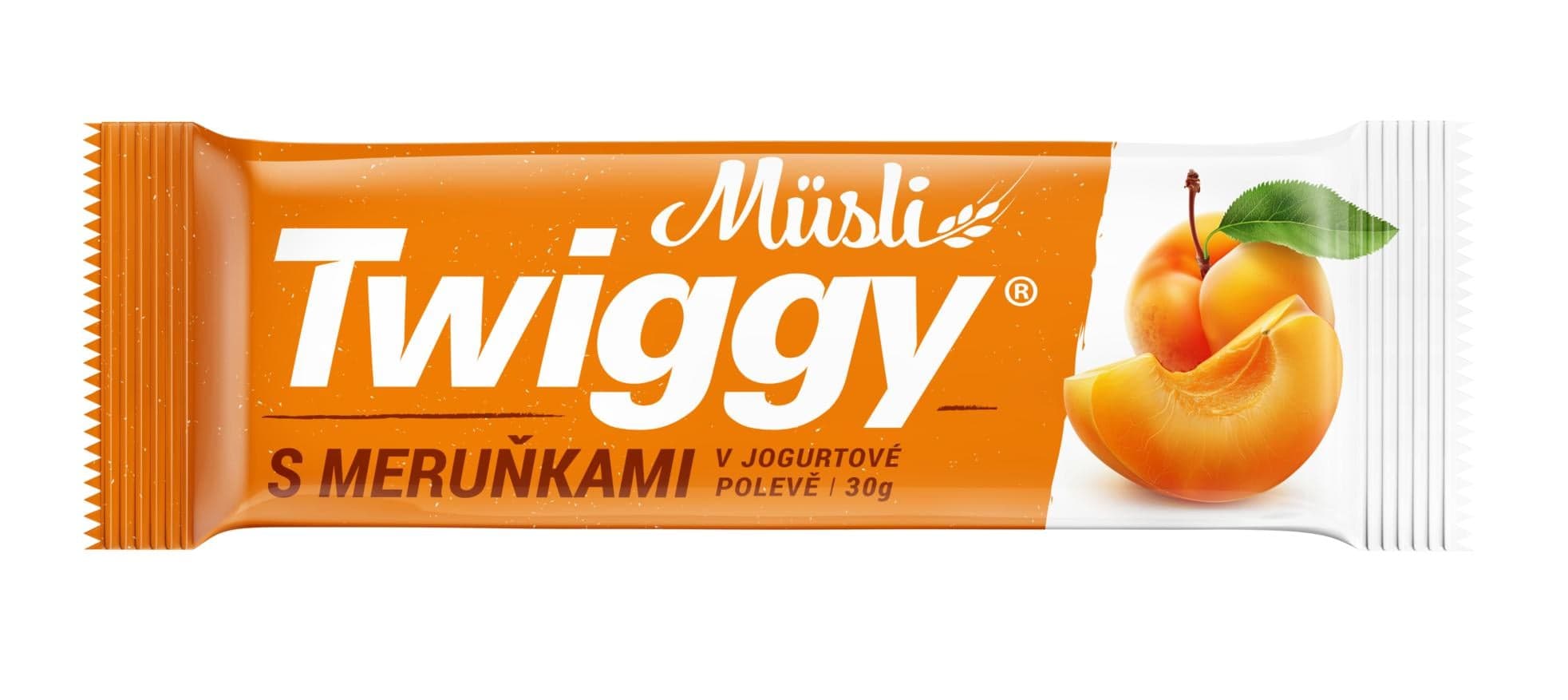 Twiggy müsli tyčinka meruňková v jogurtové polevě