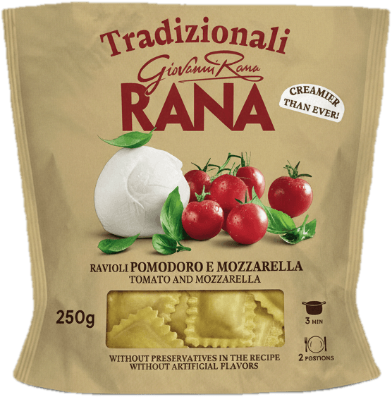 Rana Ravioli s rajčaty a mozzarellou