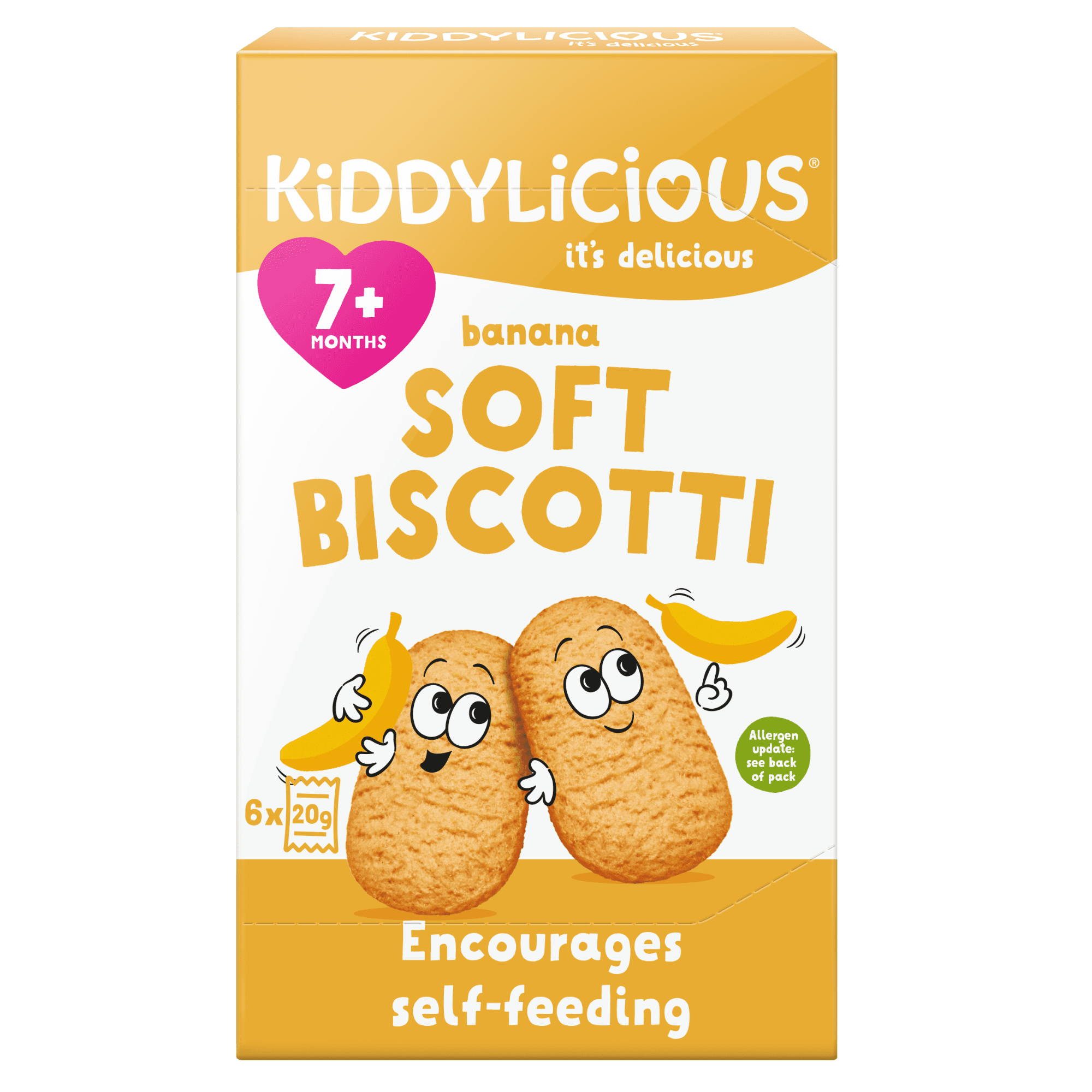 Kiddylicious Sušenky měkké banánové