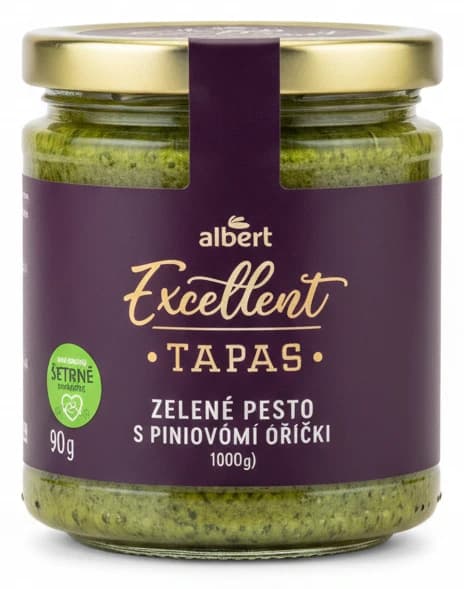 Zelené pesto s piniovými oříšky