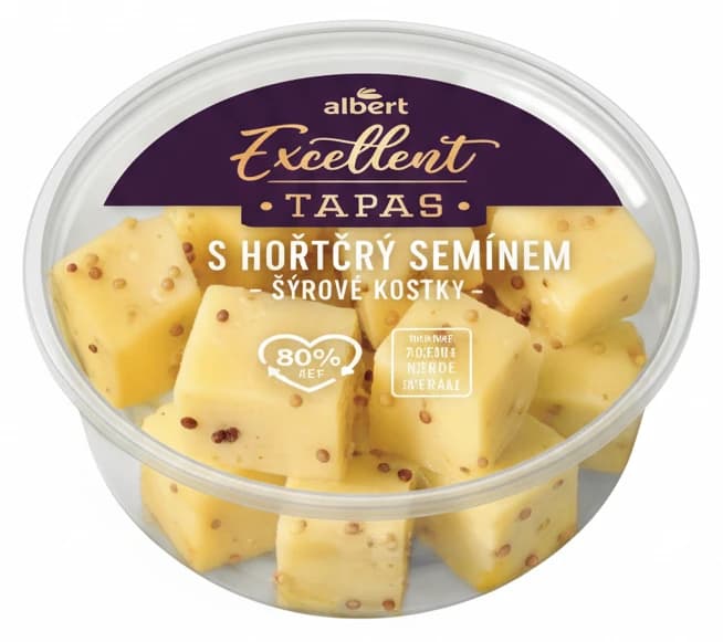 S hořčičným semínkem - sýrové kostky