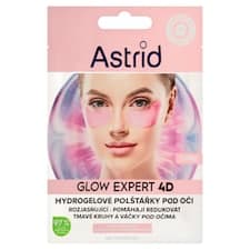 Astrid Glow Expert 4D hydrogelové polštářky pod oči 1 pár