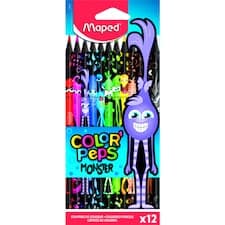 Maped Color' Peps Monster bezdřevé pastelky 12 ks