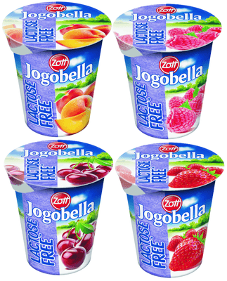 Jogobella bez laktózy (Višeň, Jahoda, Broskev, Malina)