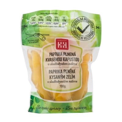H+H Paprika plněná kysaným zelím ve slakokyselém nálevu
