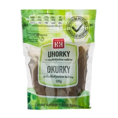 H+H Okurky v sladkokyselém nálevu