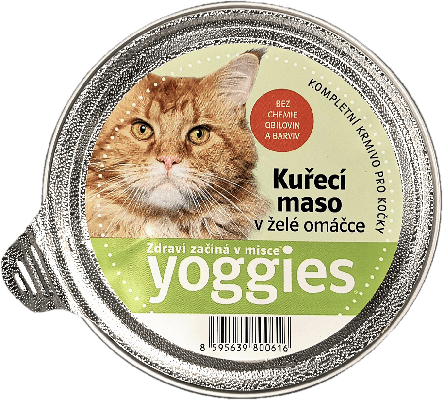 Yoggies Mistička pro kočky s kuřecím masem v želé omáčce