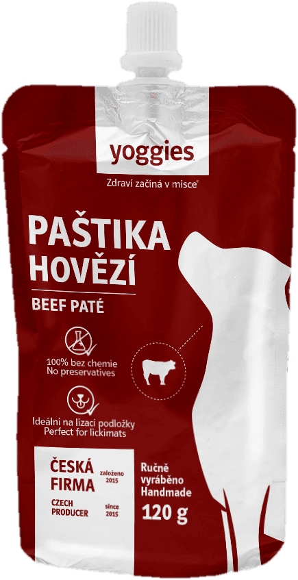 Yoggies Paštika s hovězím masem pro psy