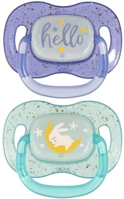 Canpol babies Dudlík svítící silikonový symetrický NIGHTGLOW (6-18 m), kluk