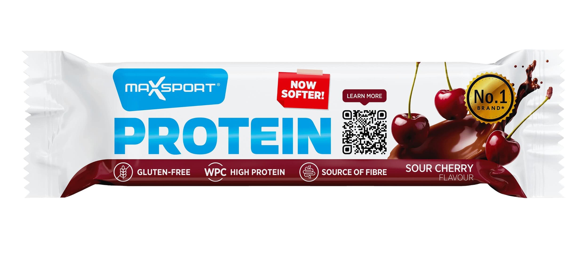 MaxSport Proteinová tyčinka s višňovou příchutí a kousky hořké čokolády 50g
