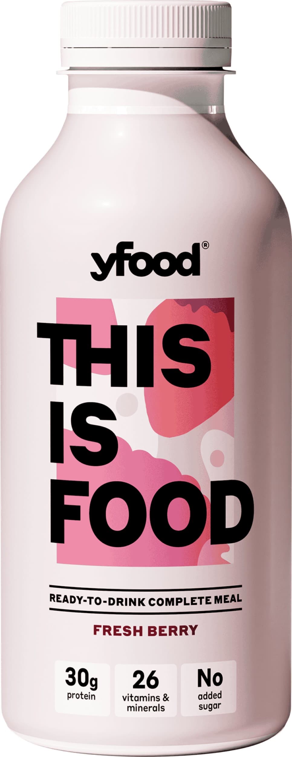 Yfood nutričně vyvážené jídlo ve formě nápoje s příchutí malin a jahod 500 ml