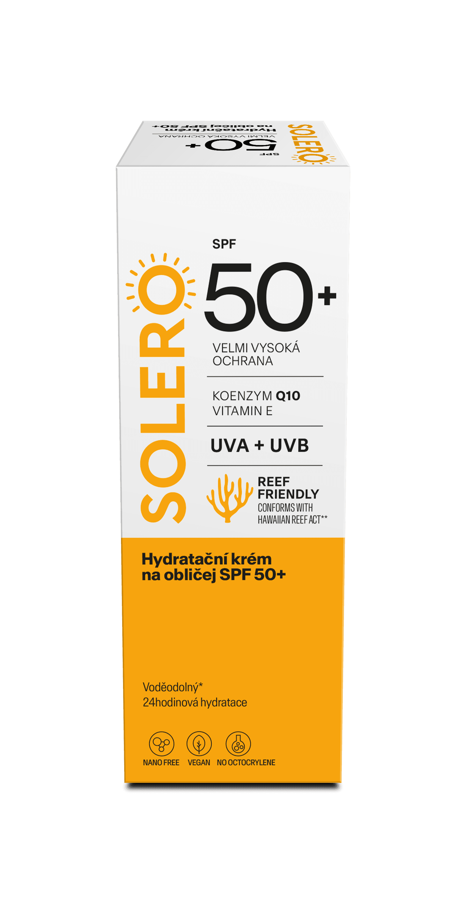 SOLERO Hydratační krém na obličej SPF50+ 50ml