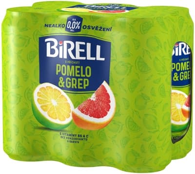 Birell 0.0 Pomelo & Grep nealkoholické  pivo 6x0,5l